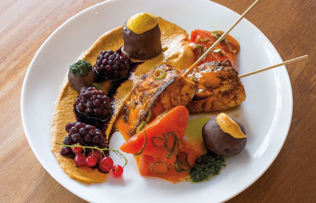 Pomo 0816 paiche seafood opah skewers sr8548