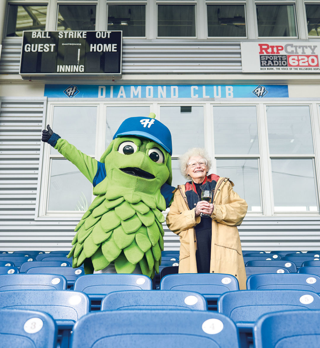 Featured Event: Hops Mascot Barley Greets Eastwood Students