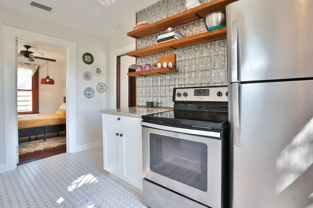 Remodeled kitchen in Florida Cracker home.