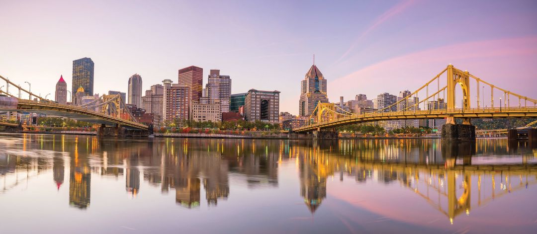 Pittsburgh is home to 445 bridges.