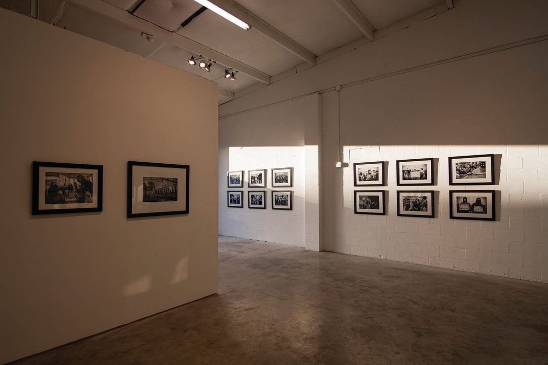 The photography of Allan Mestel hangs in SPAACES.