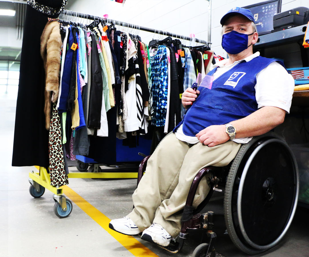 Goodwill Manasota team member Corey Mount works at Goodwill's Corporate Campus in Bradenton