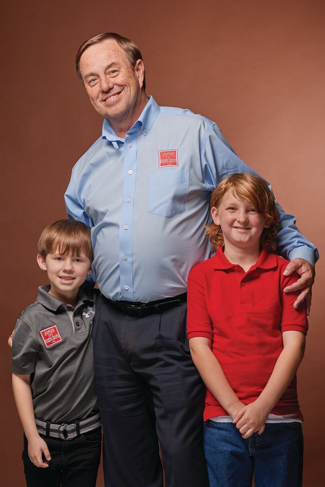 Easterseals CEO Tom Waters with young clients