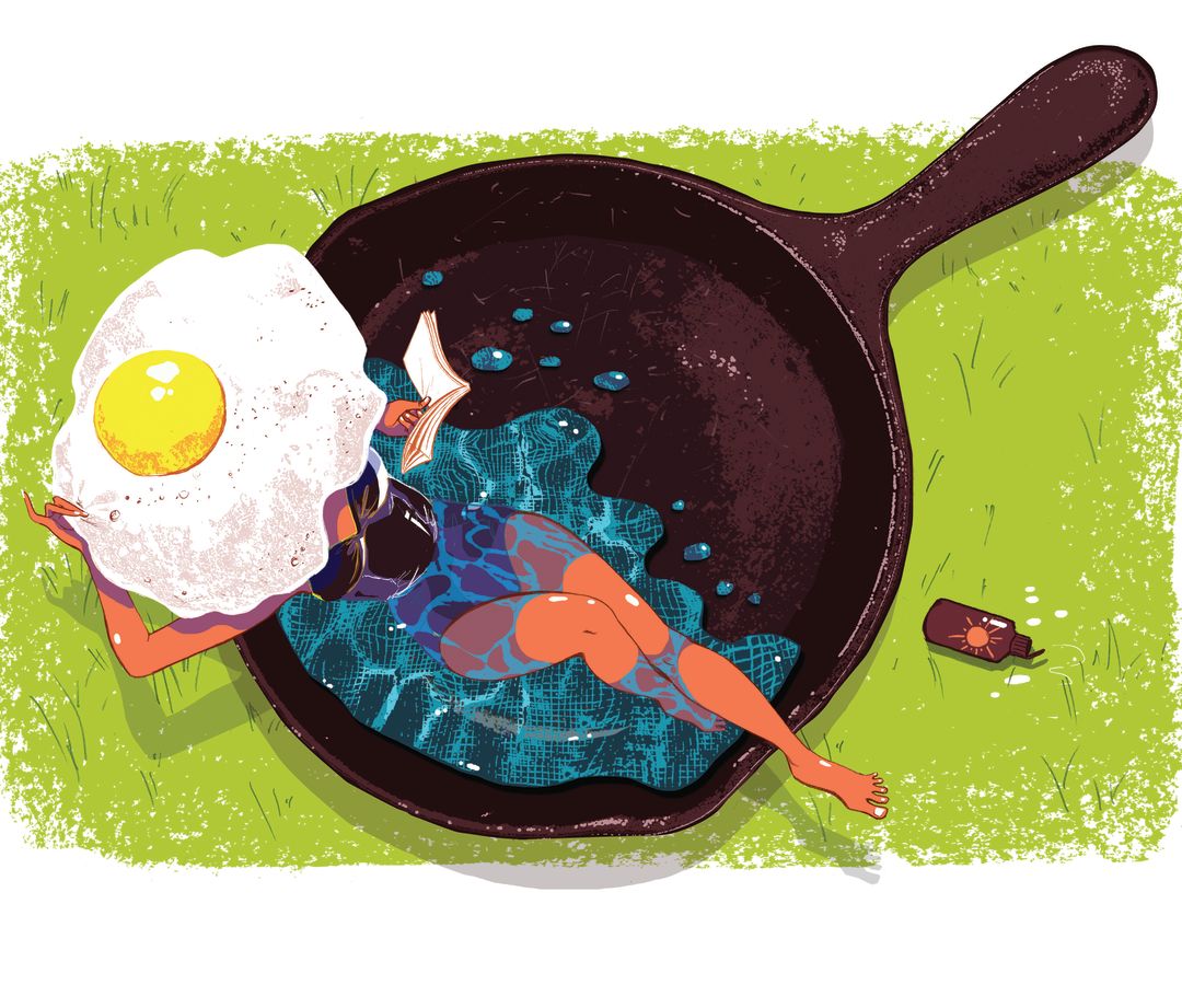 Park city summer 2013 health and wellness sunny side up matthew newton illustration b07827