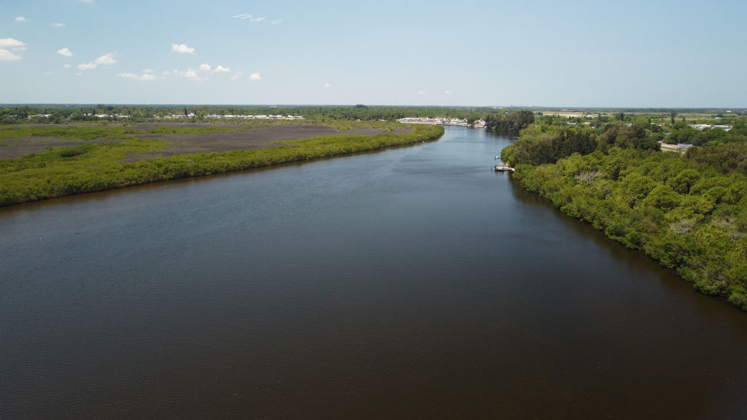 Aerial view of the Little Manatee River.