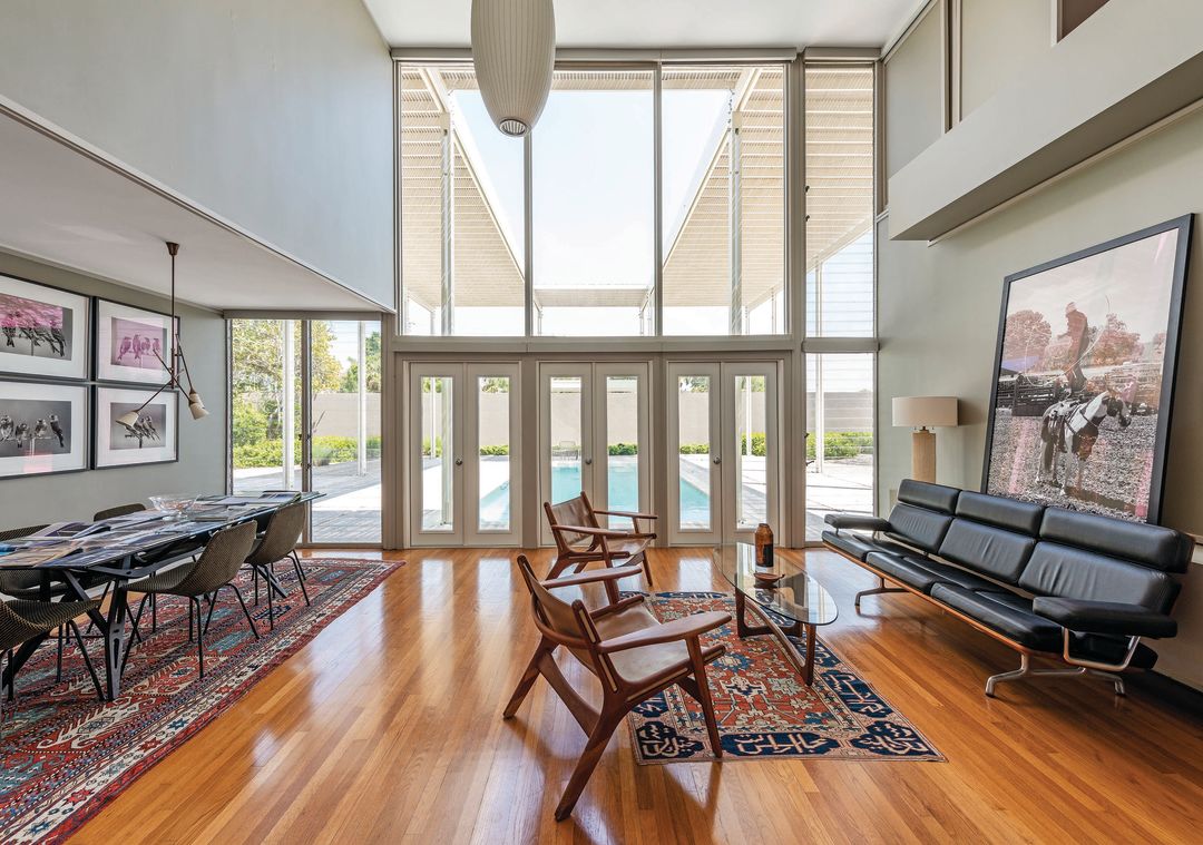 Inside the restored Umbrella House