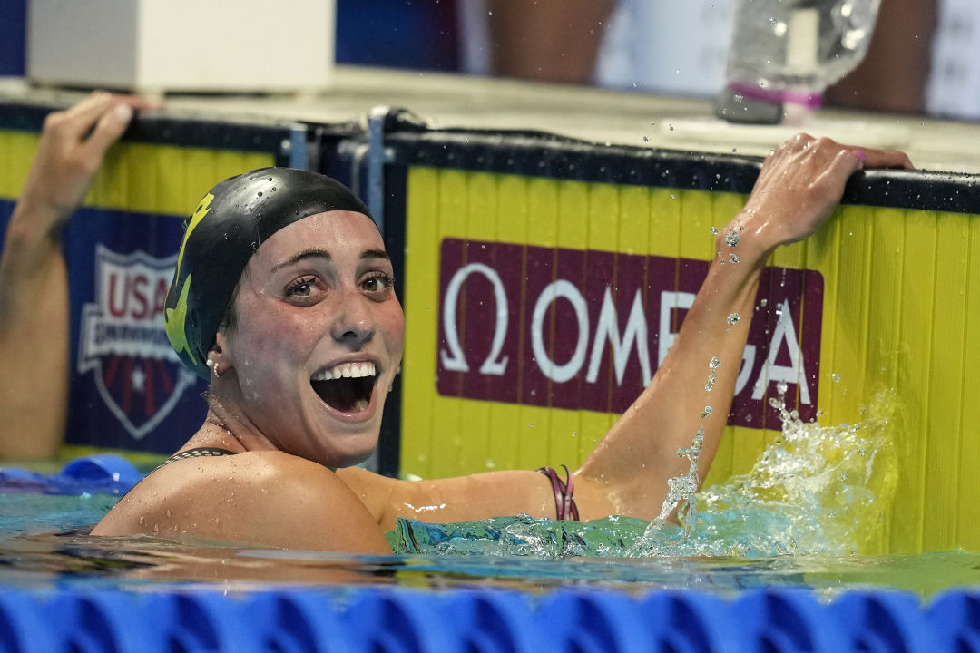 The Sarasota Sharks' Emma Weyant won a silver medal in the women's 400-meter swim finals on July 24.