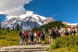 A year after officials called off search for hiker Sam Sayers, her mother  is still looking