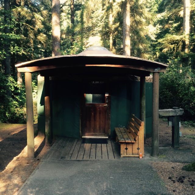 Yurt at Jessie M. Honeyman State Park