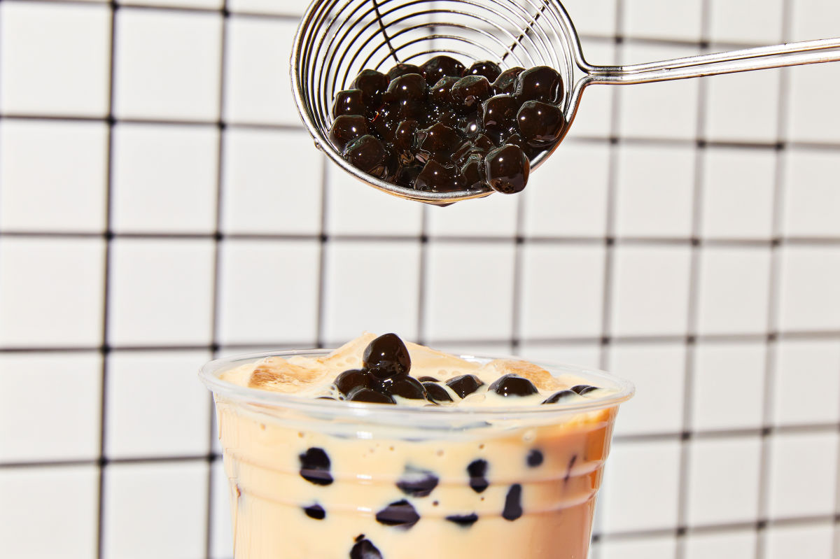 Sweet & Creamy Lychee Bubble Tea