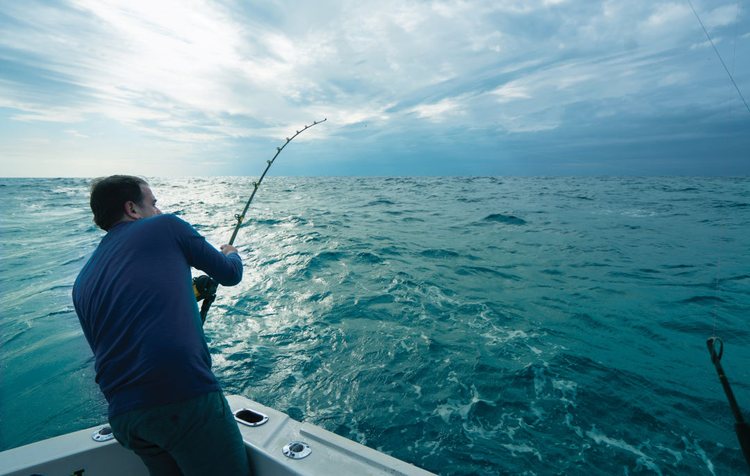 Deep sea fishing trips can take you anywhere from 10 to 150 miles offshore.