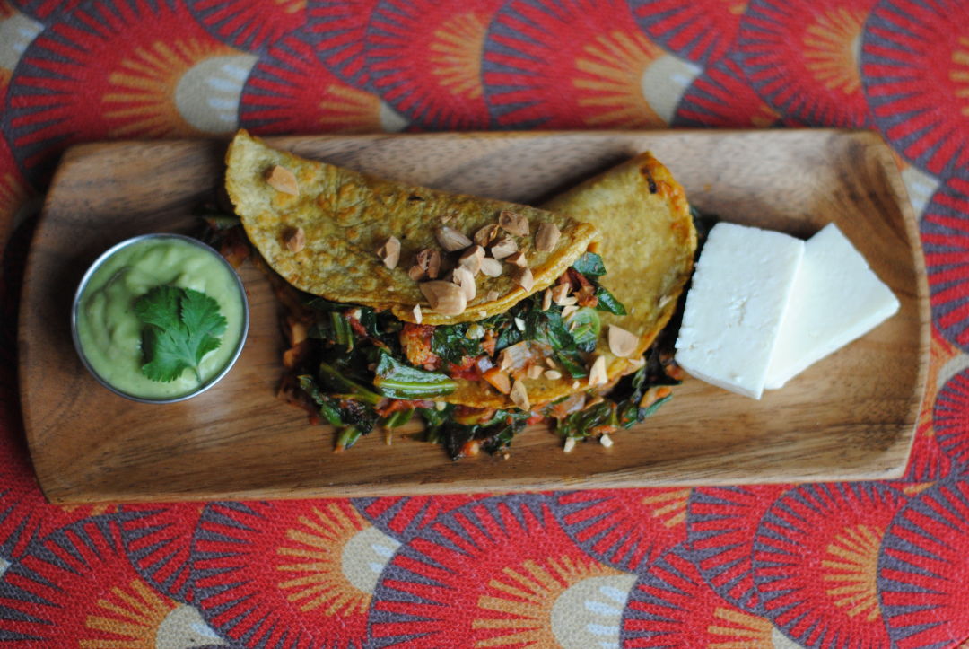 Greens picadillo grilled taco crcl2y