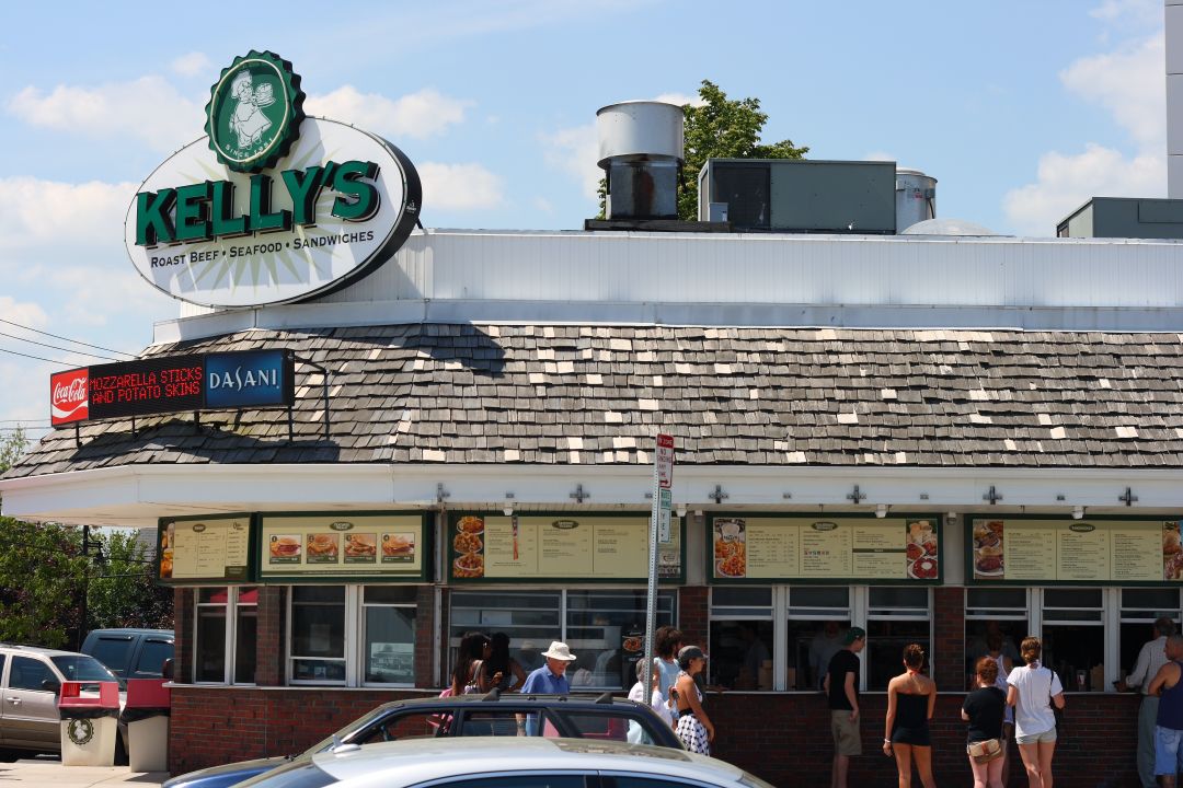 Kelly's Roast Beef's flagship location in Revere Beach.