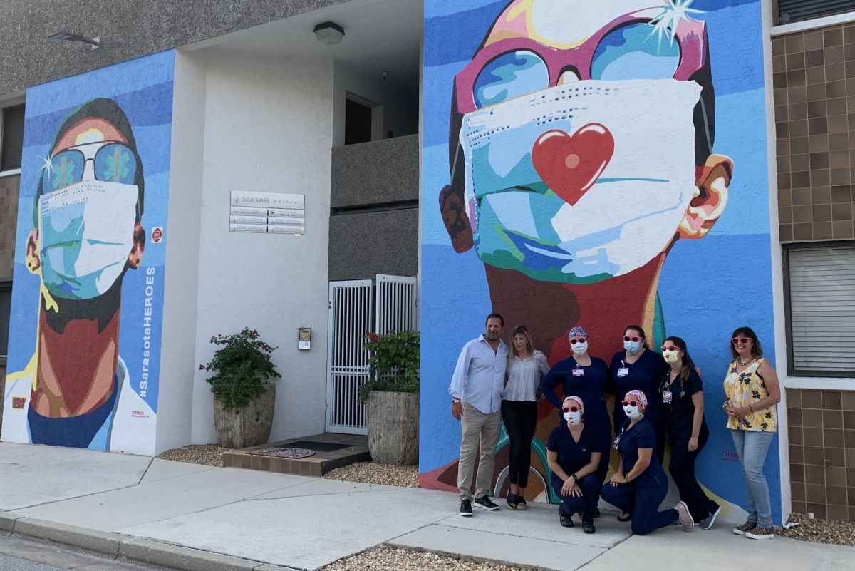 New Mural Celebrates Diverse Heroes in Nursing