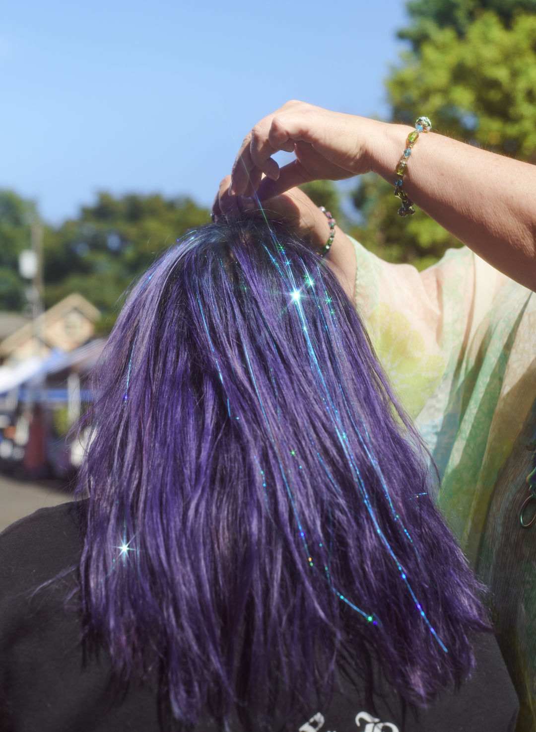 Long Flowy Fairy Hair (Light Blue)