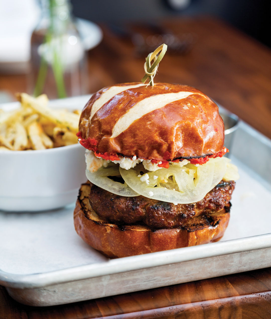 0417 on the table gulf coast cuisine lamb burger jbxbcr