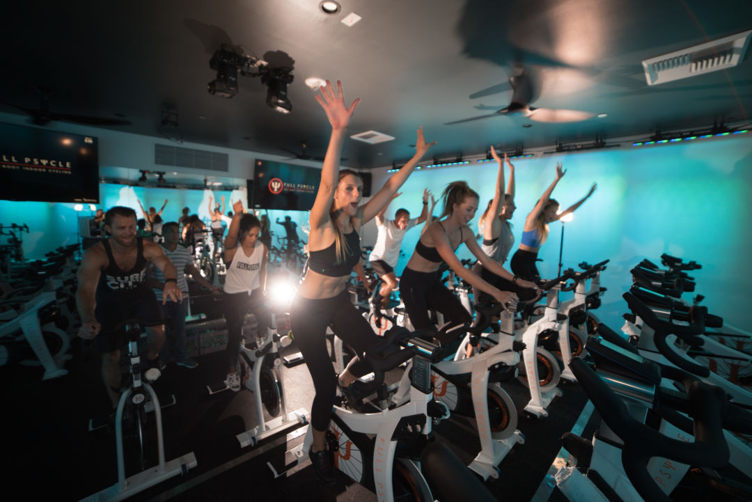 indoor cycling studio