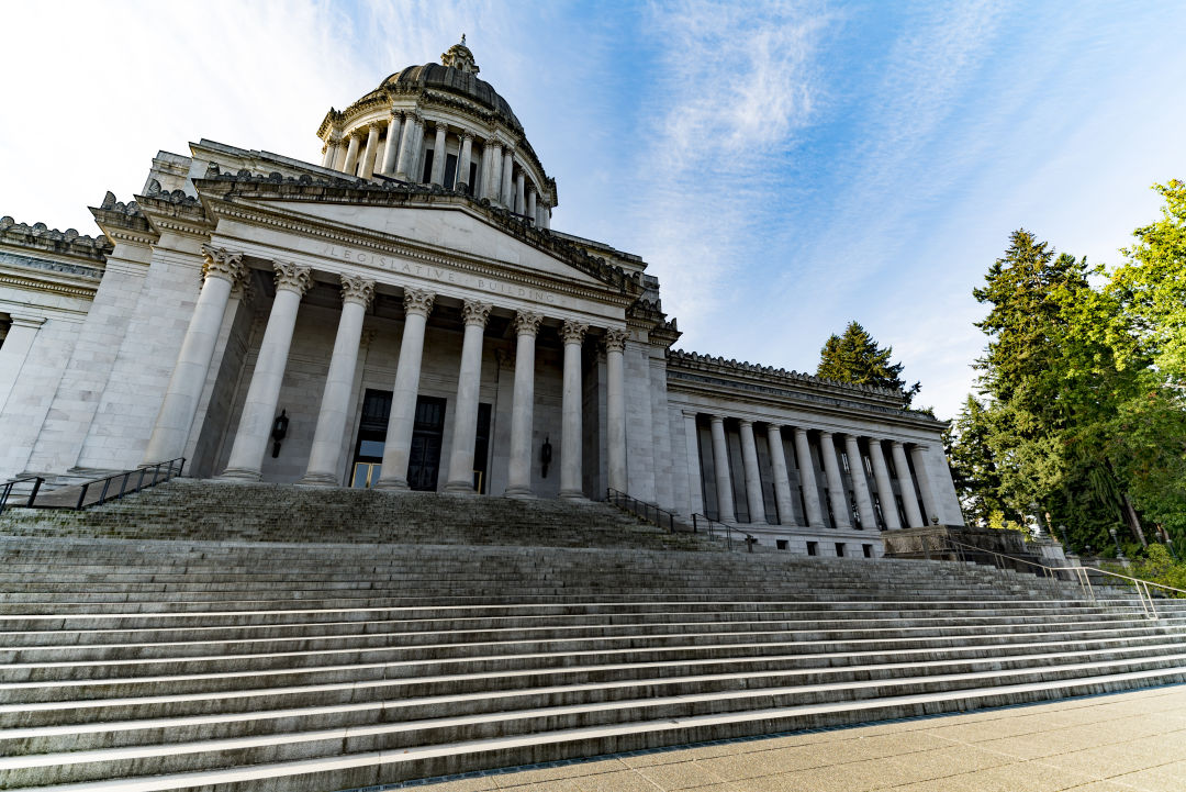 The capitol building in Olympia