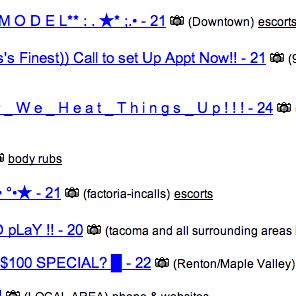 Seattle escort ads