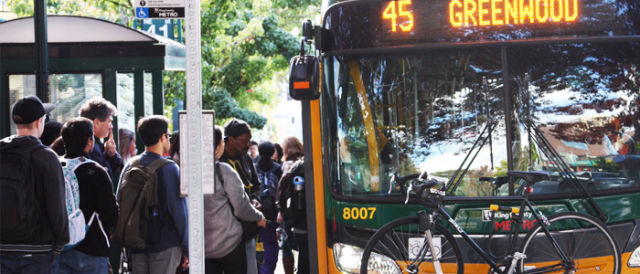 Public transit buses greenwood seattle city hegxxl