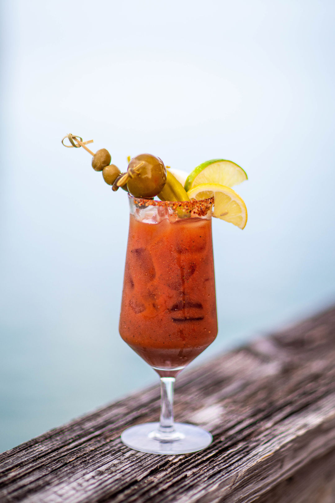 A bloody Mary at The Old Salty Dog City Island.