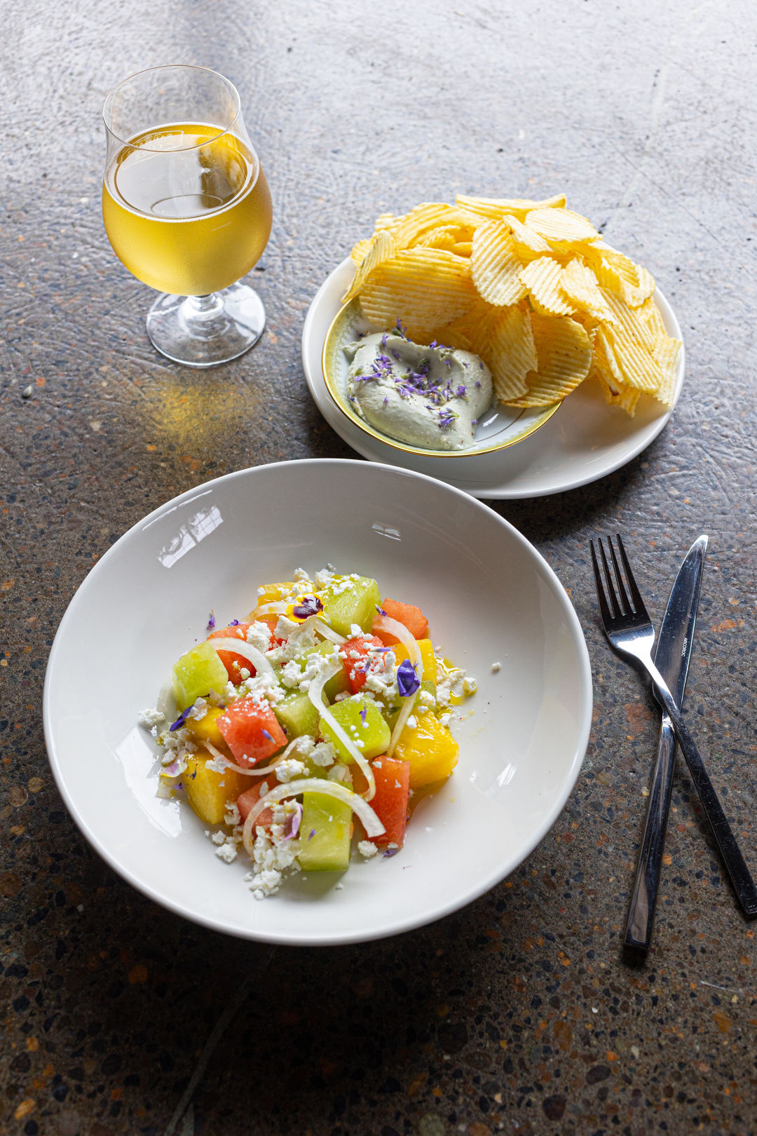 baumans-on-oak-cider-salad_mike-novak_cxa7cb Restaurant Review: Bauman’s on Oak Isn’t Your Average Taphouse