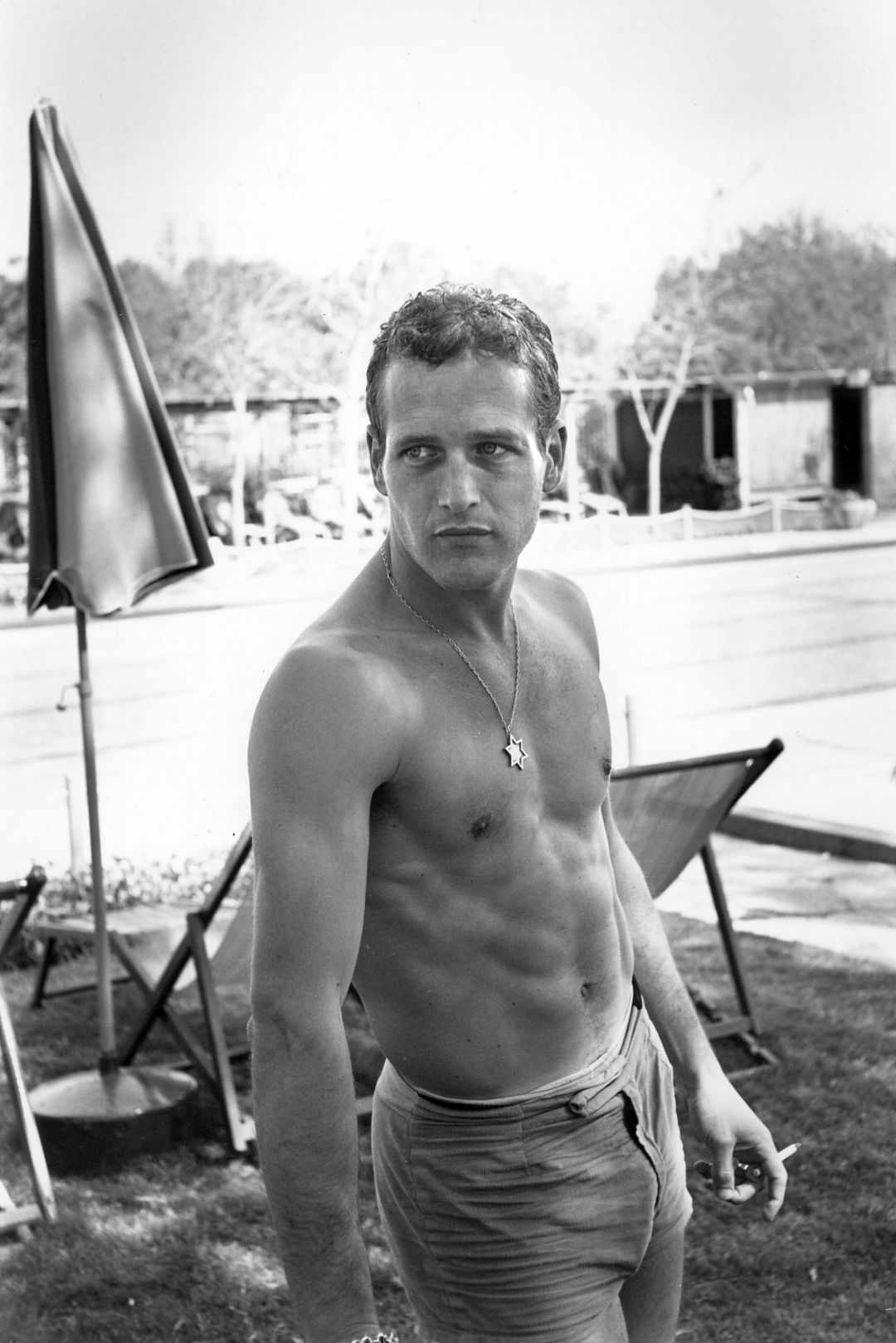 Here's a photo of Paul Newman in his short-shorts in 1960. You know, just as an example.