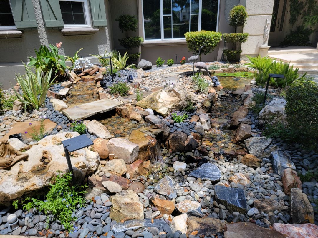 A pondless waterfall.