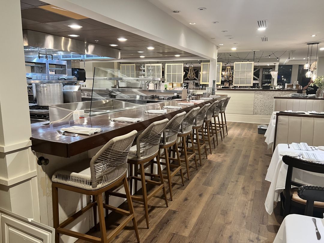 The chef's counter at The Chateau Sarasota.