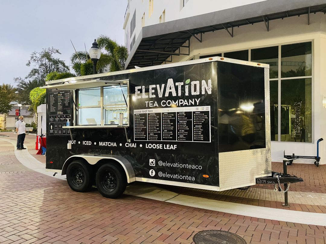Elevation Tea Company's tea trailer