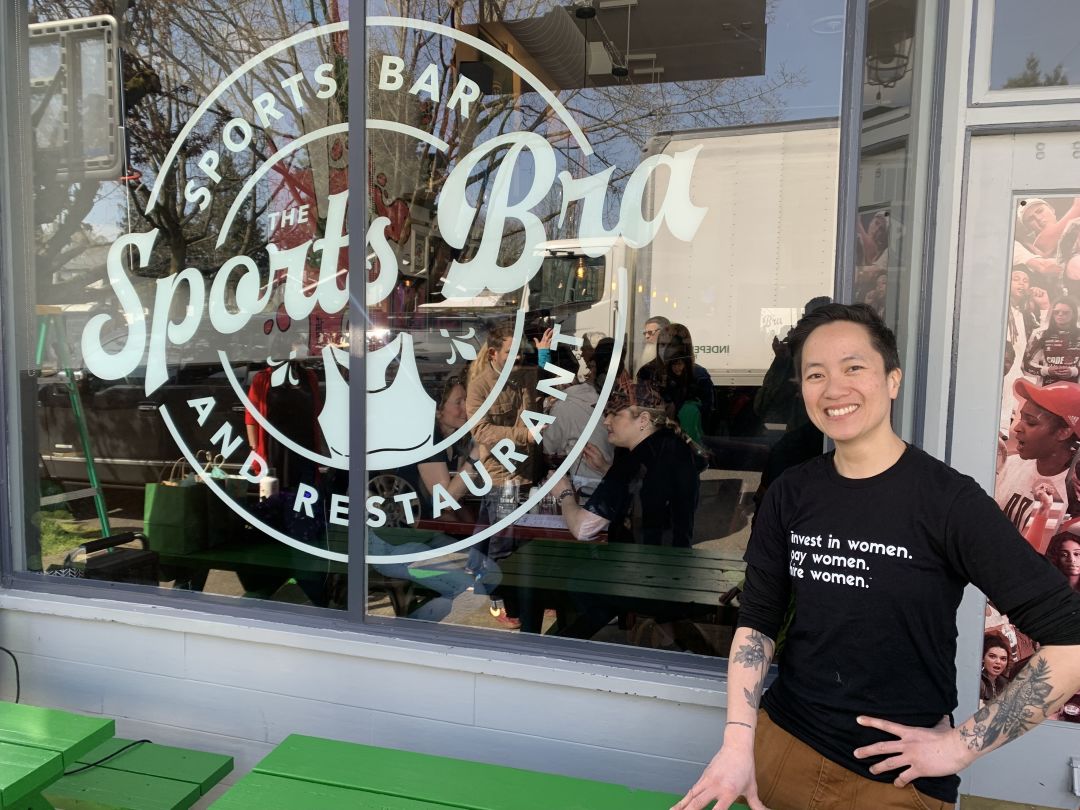 Sports bar in Portland, Oregon dedicated to playing women's sports