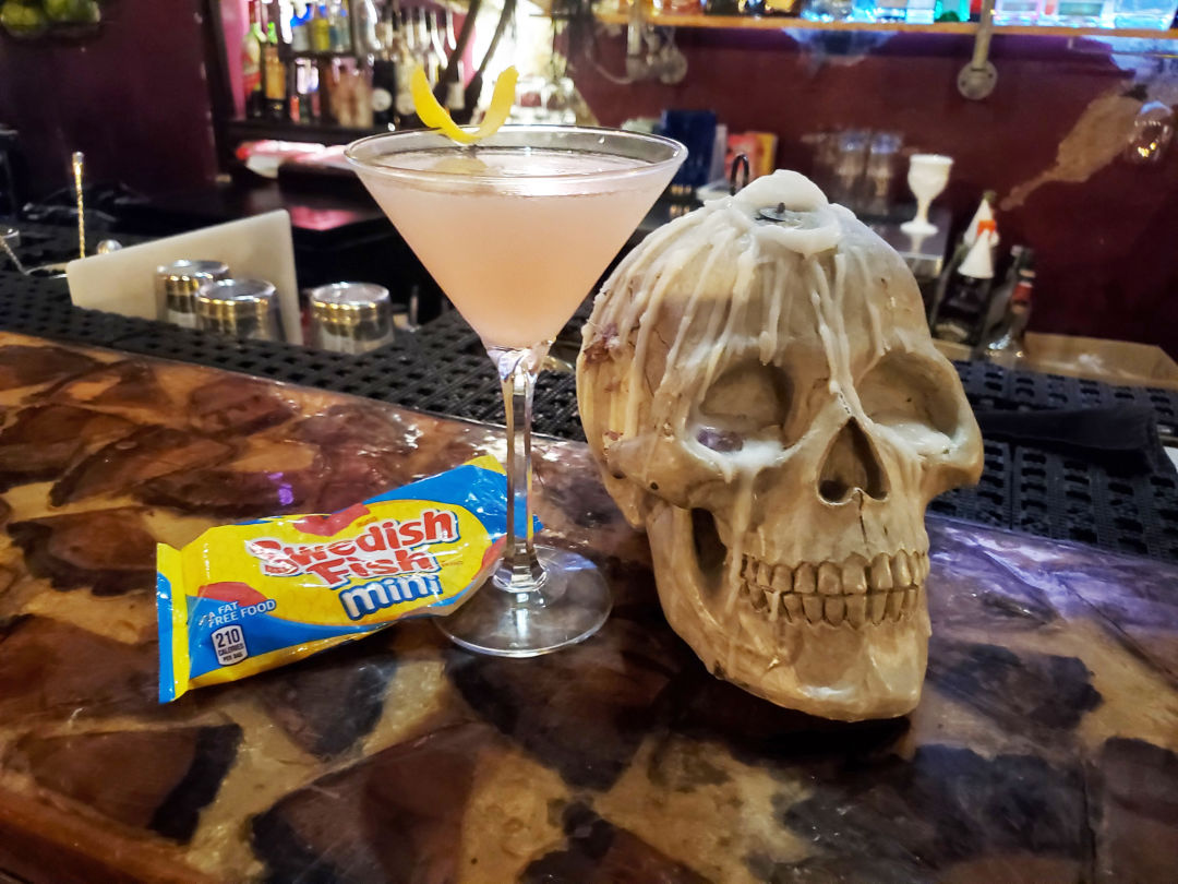 Pangea's "Swedish Fish" cocktail