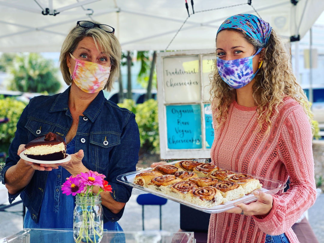 Canopy Road Market sells cheesecakes and many other types of sweets at the market.