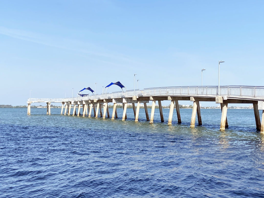 The recently renovated Tony Saprito Fishing Pier