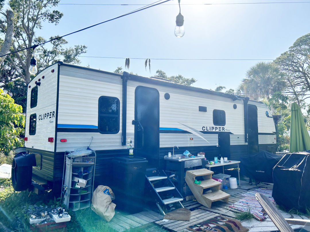 United Way of South Sarasota County provided the Weishaars with a camper while repairs were being made on their home.