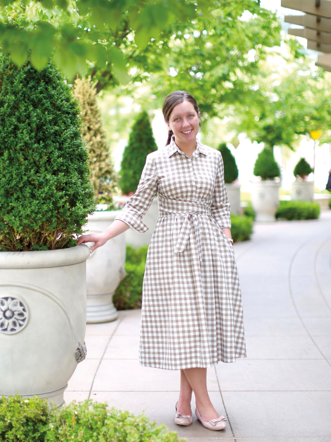 Fashionable Gingham Style Modesty Shorts