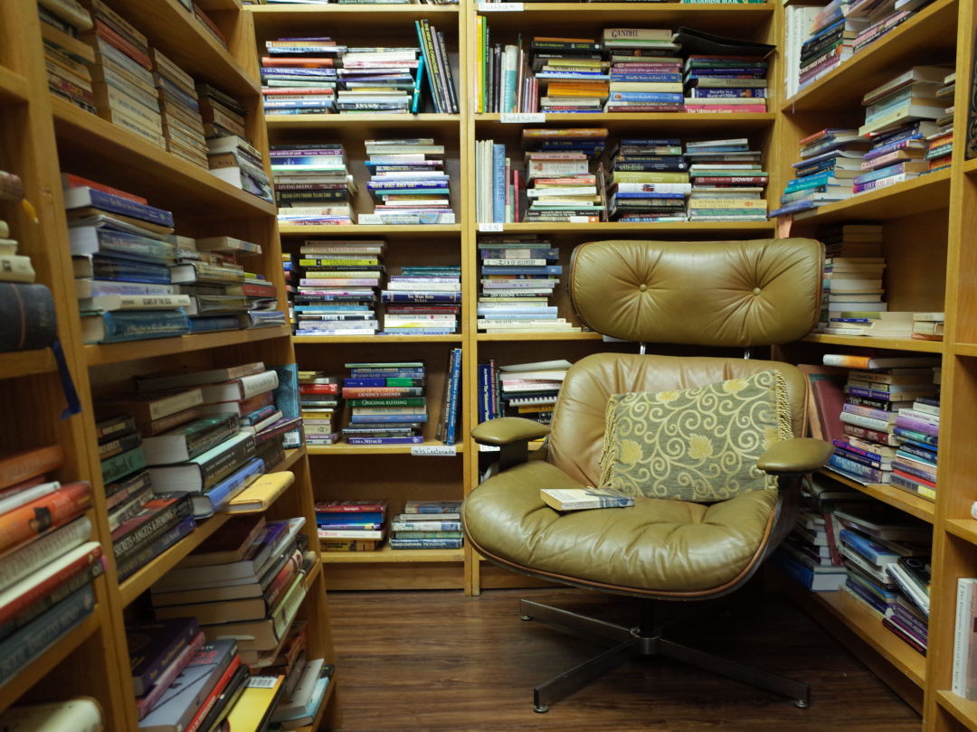 One of the bookstore's cozy nooks.