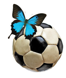 Soccer butterfly ddjqef