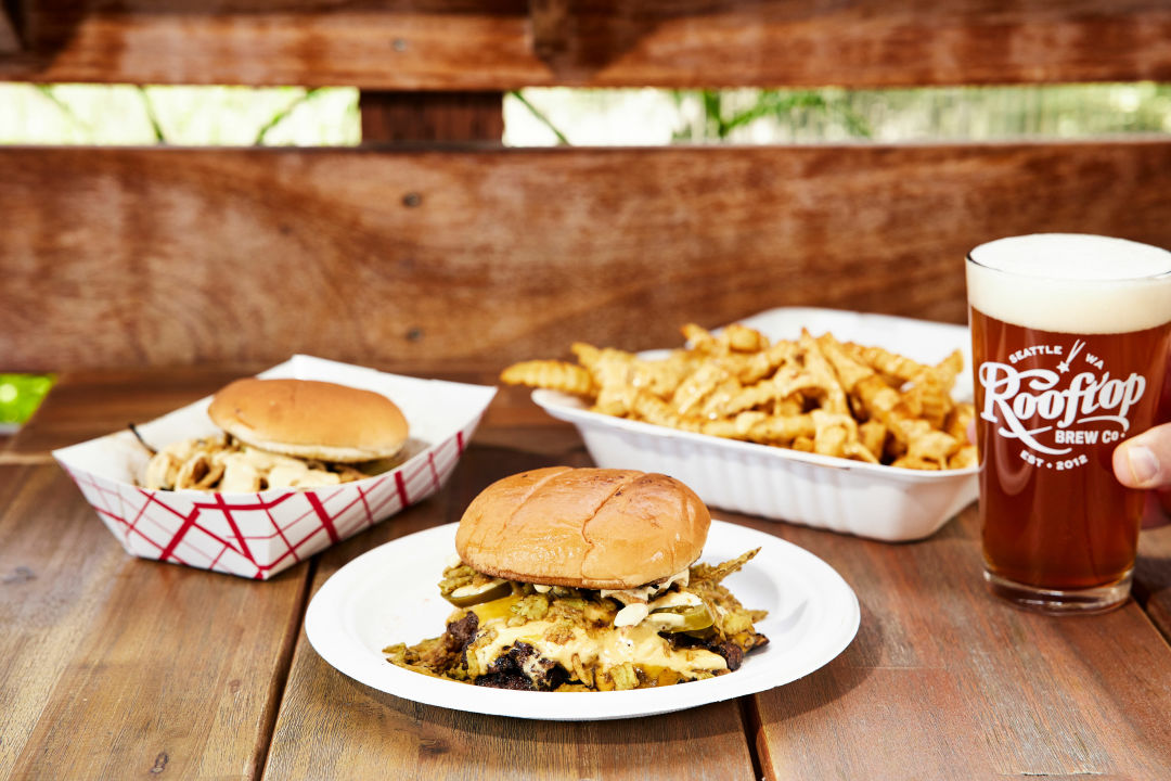 At Rooftop Brewing, Smash That Burger Makes One of Seattle's Best Burgers