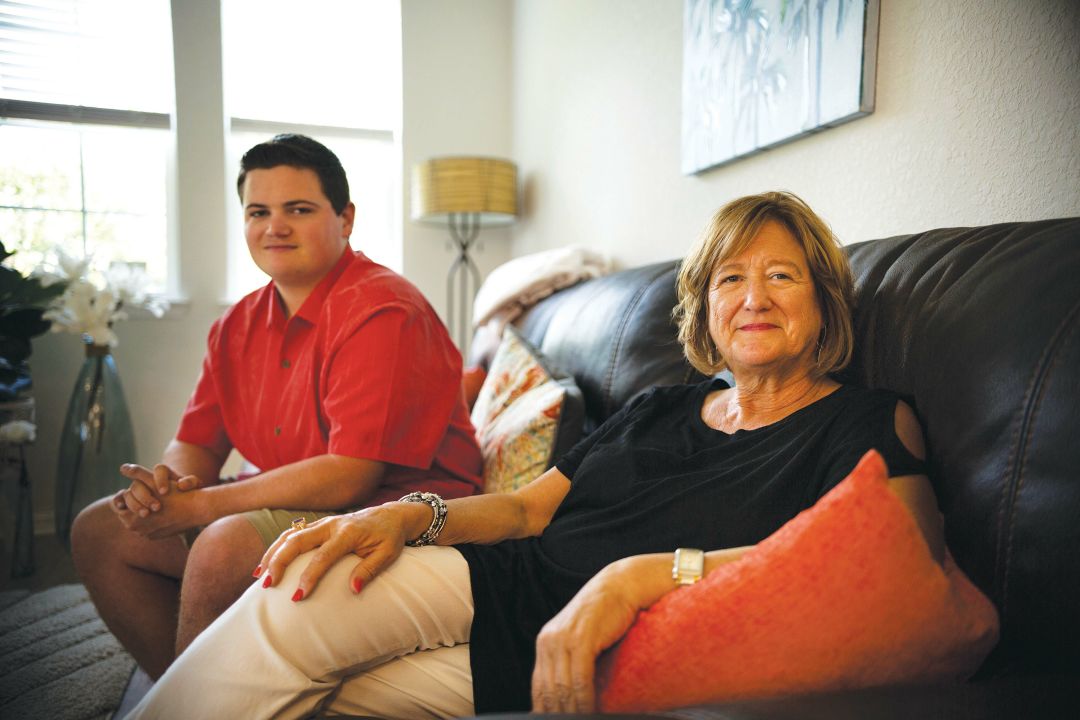 Karen Hudgeons and her son Jake