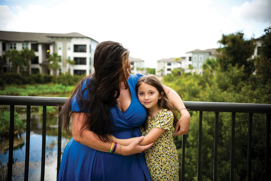 Jules Scholles and her daughter Jade