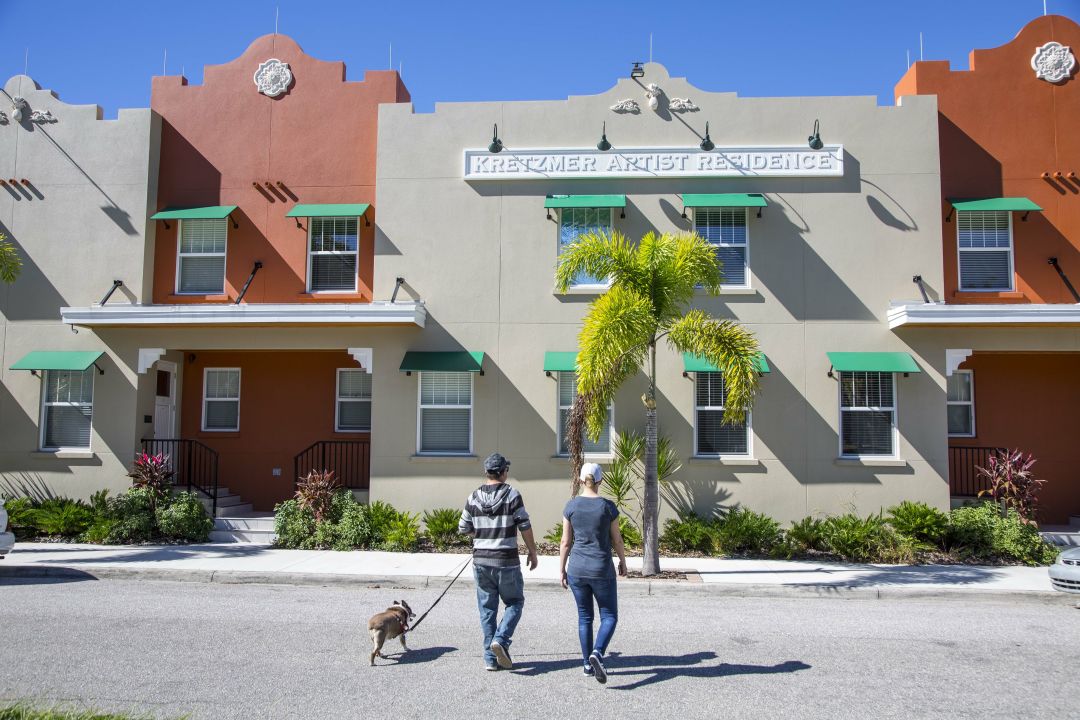 New condo and apartment buildings dominate in the Rosemary District.