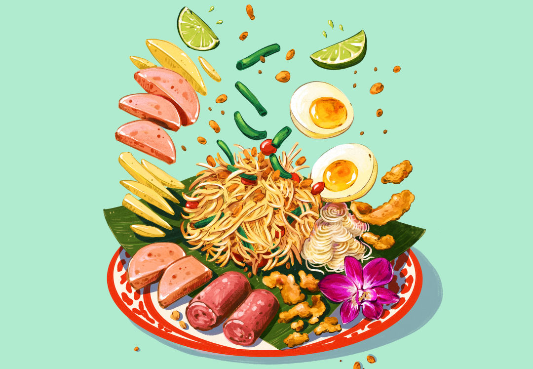 Dish-exploder-tad-tum-thai-food-restaurant_acz4zf Som Tum Thai Kitchen’s Pork and Papaya Salad Platter, Broken Down