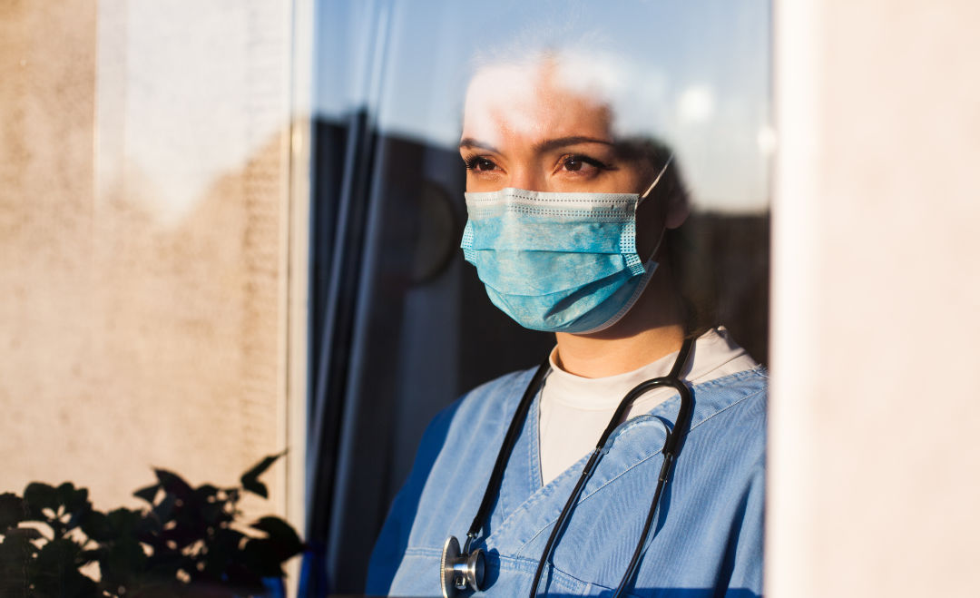 With Covid cases on the rise, healthcare workers are facing an increasing amount of stress.