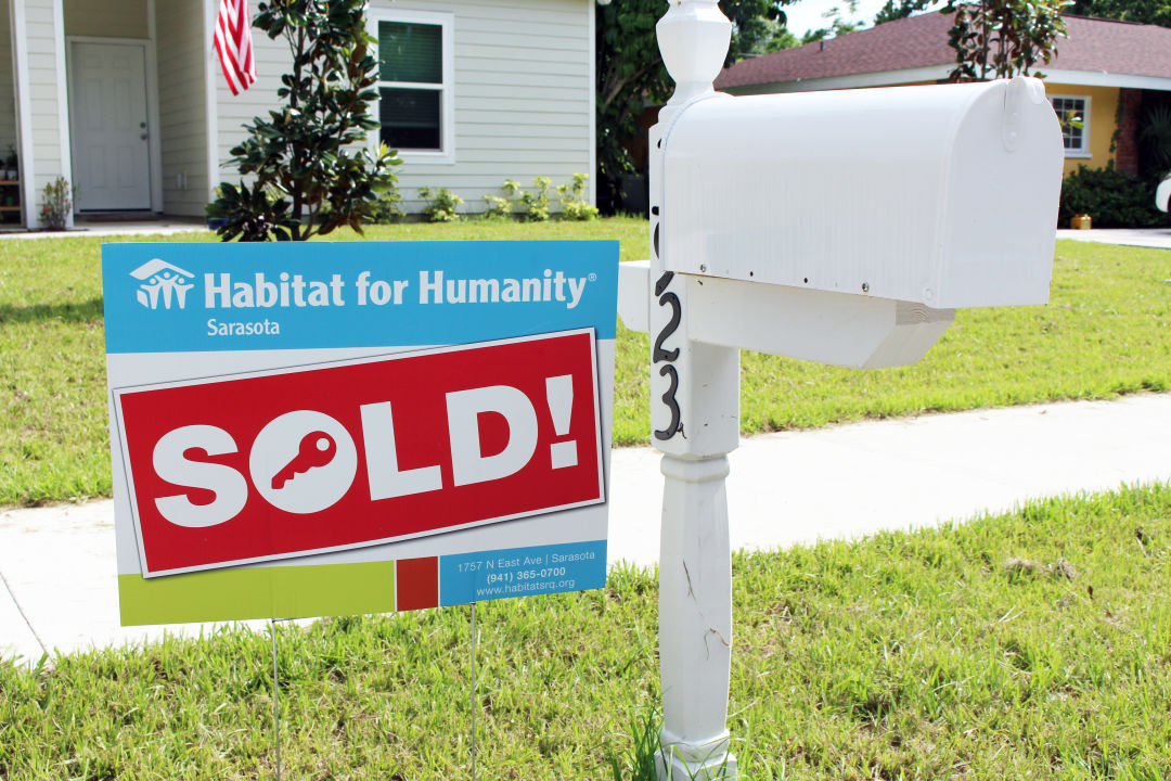 One of six homes recently sold by Habitat for Humanity Sarasota.