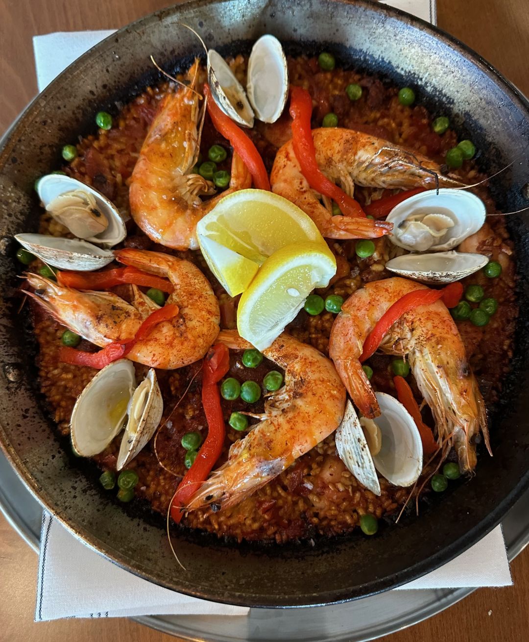 Paella mariscos at Beso.