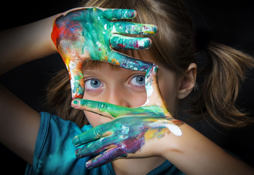 A student participates in the Van Wezel's Arts Education Week.