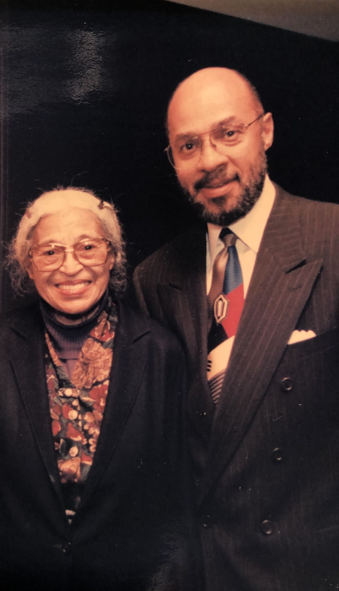 Dennis Archer with civil rights icon Rosa Parks. Archer was appointed Parks' legal guardian in 2004.