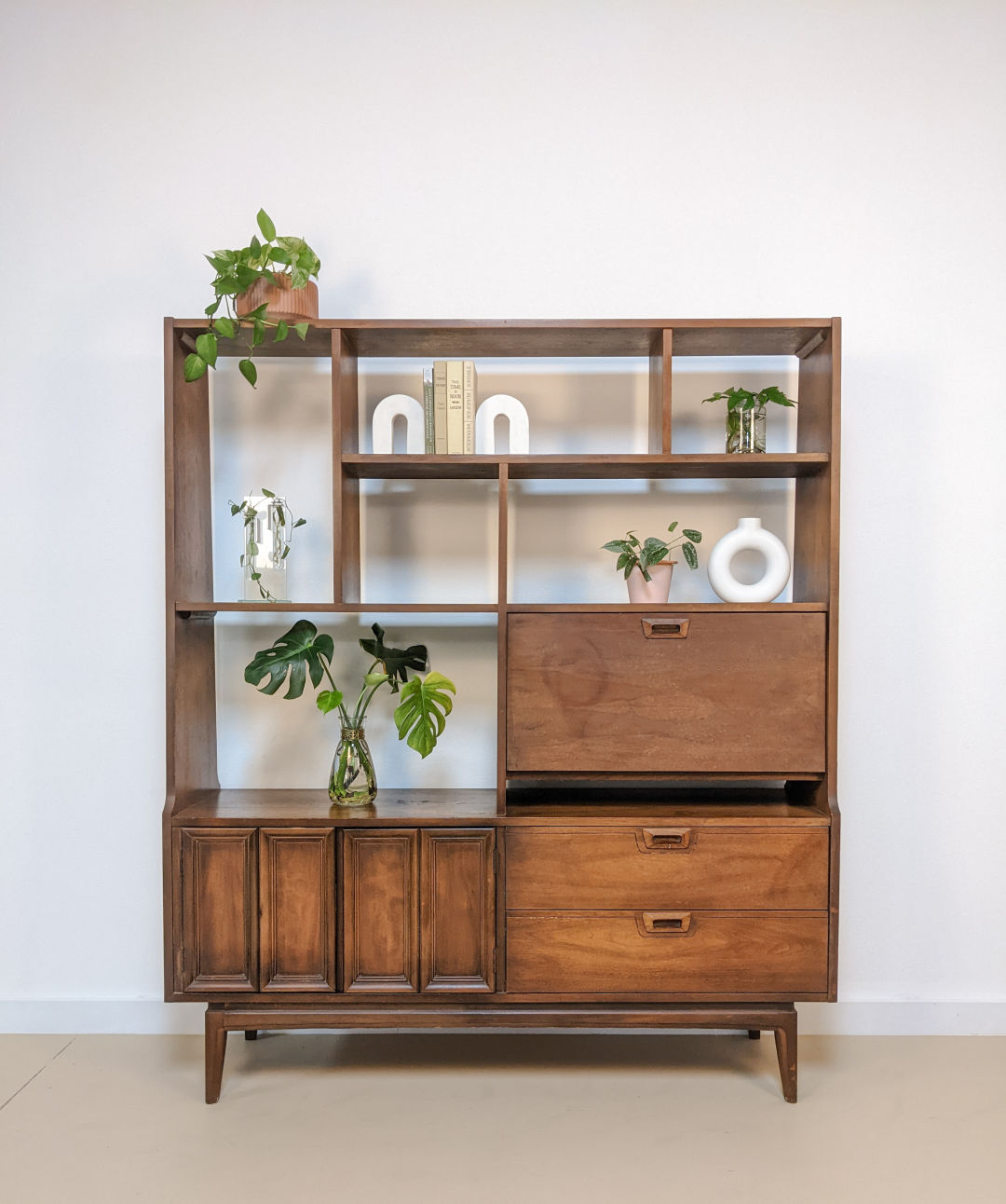 A midcentury modern credenza