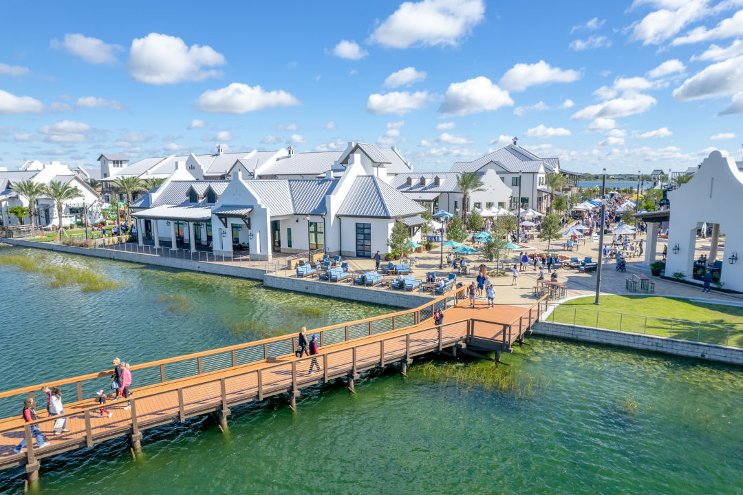 an aerial rendering of Waterside Place in Lakewood Ranch